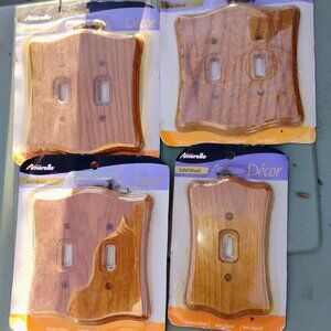 Wood light switch covers
